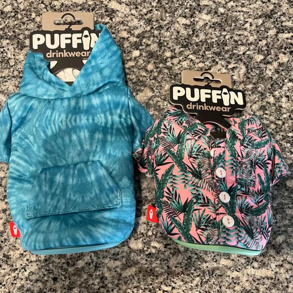 Puffin Drinkwear Tropical and Tie-Dye Can Coolers